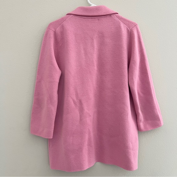 J. Crew Pink Sophie Open Front Cardigan Blazer Sweater Size Small Pink - Picture 3 of 3